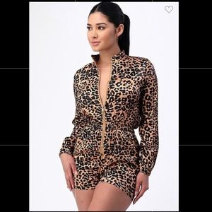 Leopard Print Romper